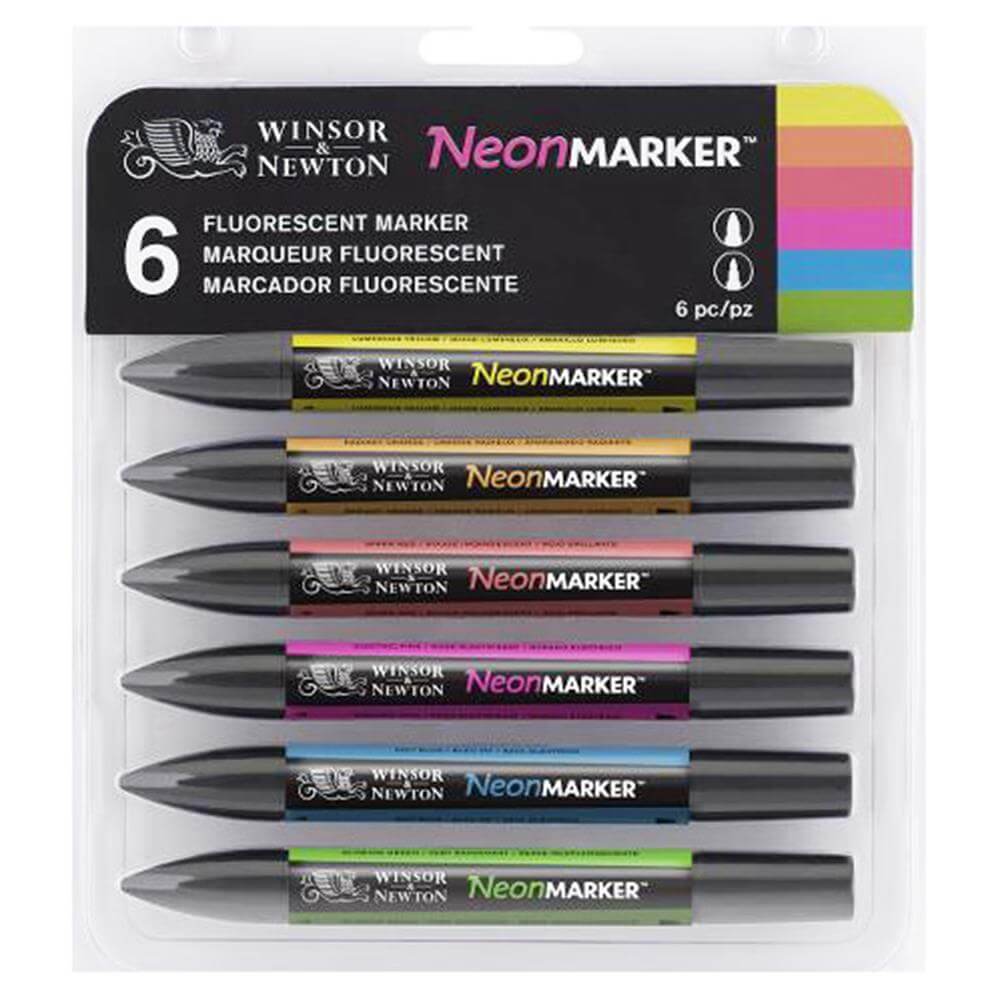 Winsor and Newton Neon Marker Set of 6